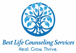 Best Life Counseling Services Logo of a blue tree