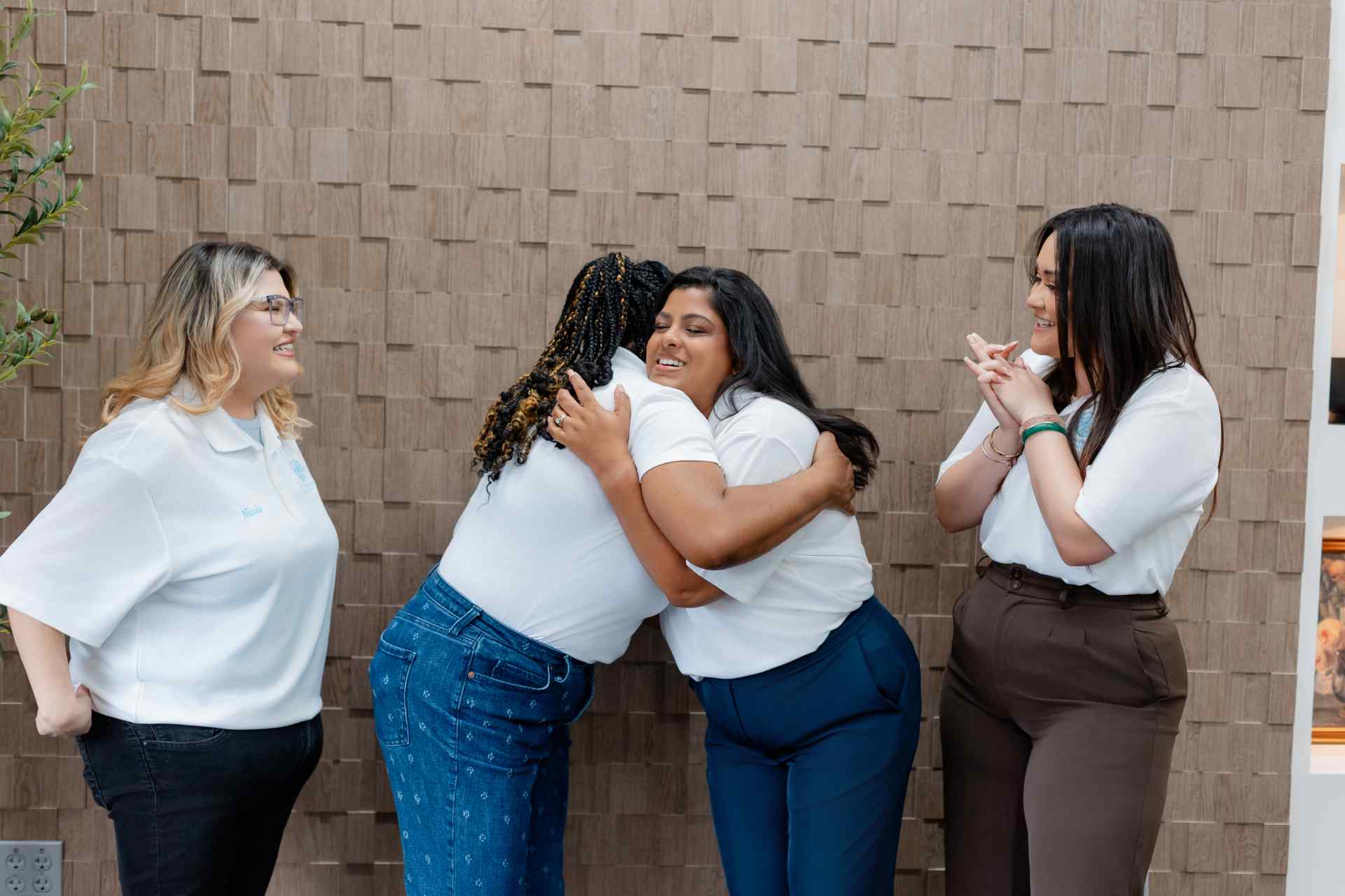 Celebratory Hug At Best Life Counseling Services